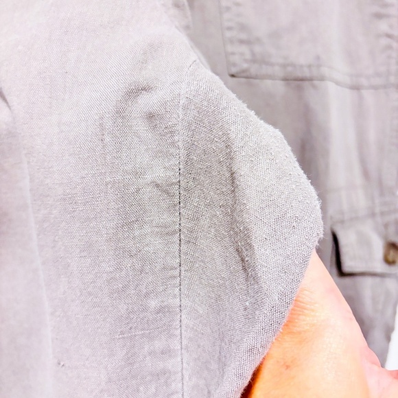 BANANA REPUBLIC Martin Fit lightweight taupe linen cargo pants - Picture 10 of 12